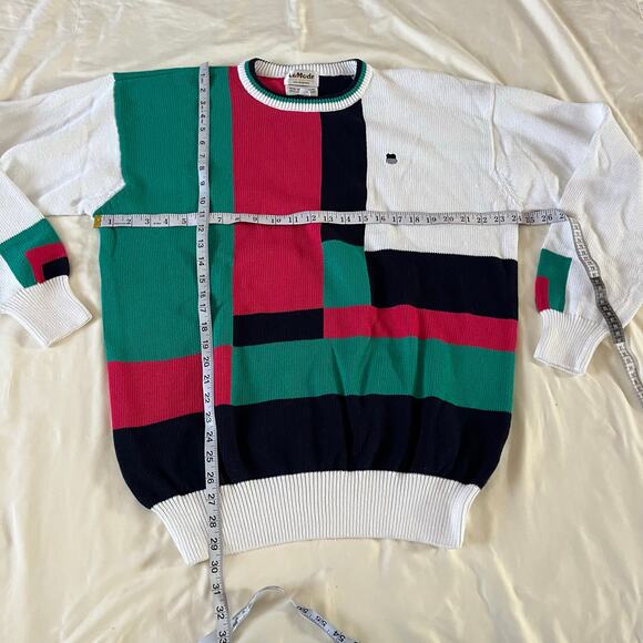 NWT La Mode Colorblock Pullover Sweater Men's XXL 90s Grunge Skater Preppy Y2K - Picture 7 of 7